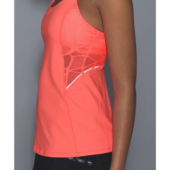 Lululemon Womens Tank Sz 6 City Sky Run By Grapefruit Mesh Most Popular RARE - Picture 7 of 16